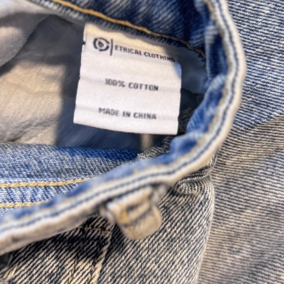 PTCL Nordstrom Distressed Denim Maxi Skirt Women’s Size Medium‎ NWOT - Picture 4 of 10